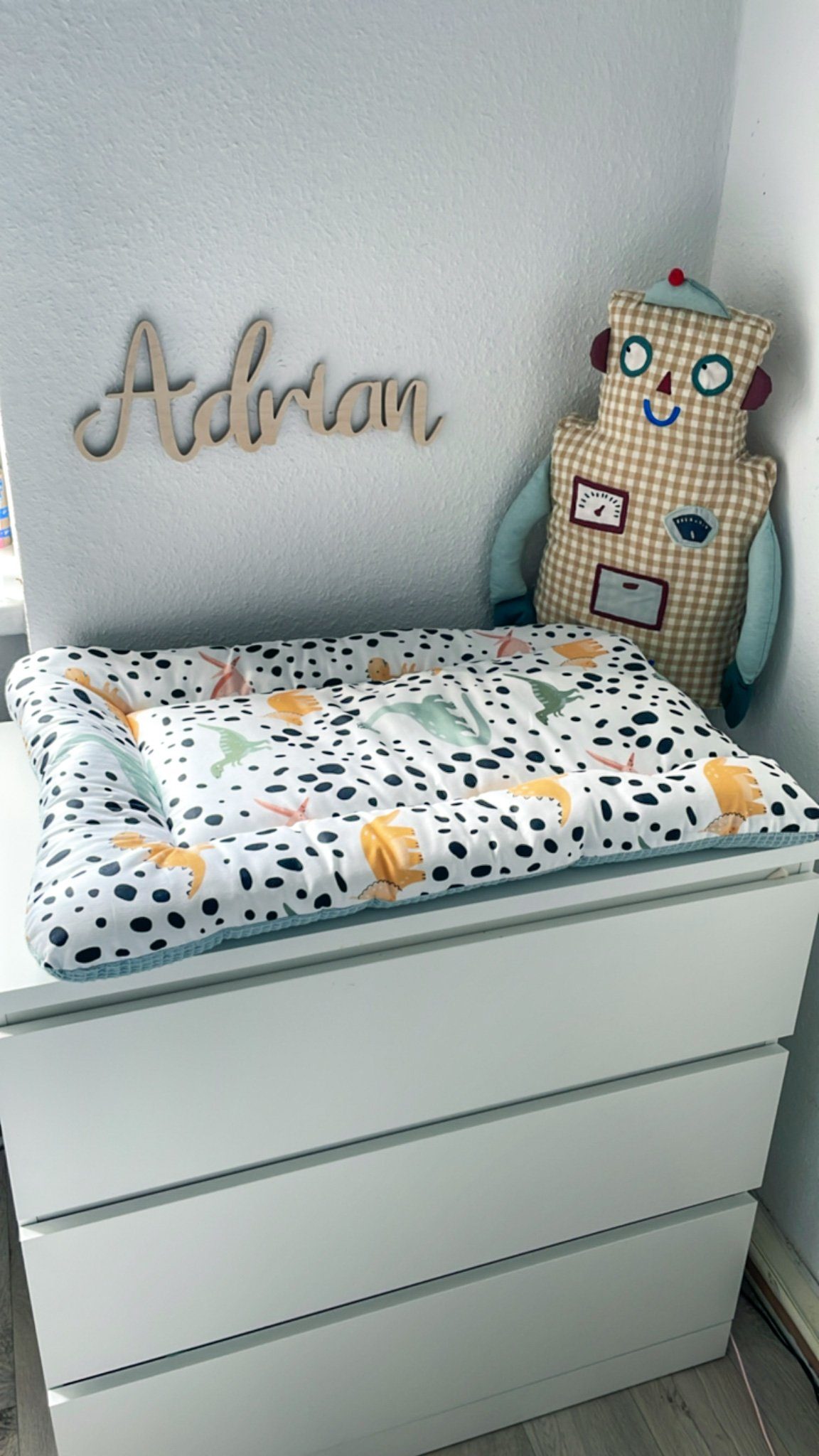 BABEES Wickelauflage Wickelunterlage für Ikea 75x75 70x50cm 100% Baumwolle Baby zweiseitig