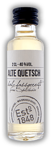 Birkenhof Alte Quetsch 0,02 Liter Birkenhof Alte Quetsch 0,02 Liter Harmonisches Destillat, in Cognacfässern gereift. 0,02	 Liter - Vol 40%