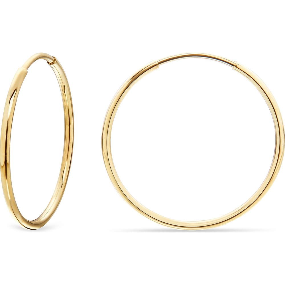 FAVS Créoles 375 Or jaune Boucles d'oreilles
