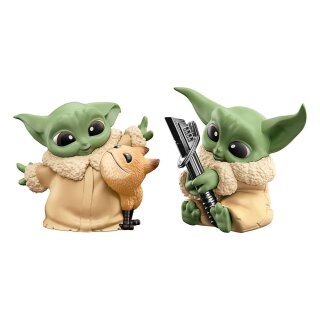 Star Wars Bounty Collection Figuren 2er-Pack Grogu Loth-Cat Cuddles & Darksaber Discovery 6 cm