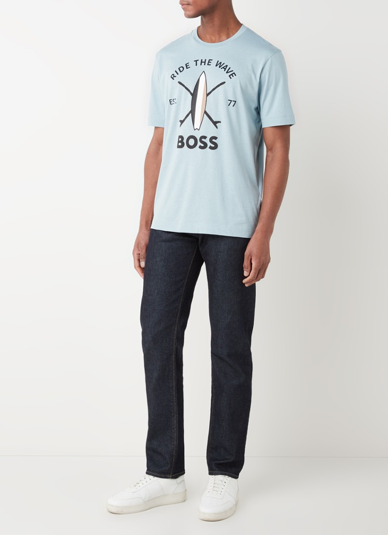 Blugi HUGO BOSS Maine3, croială dreaptă, spălare închisă