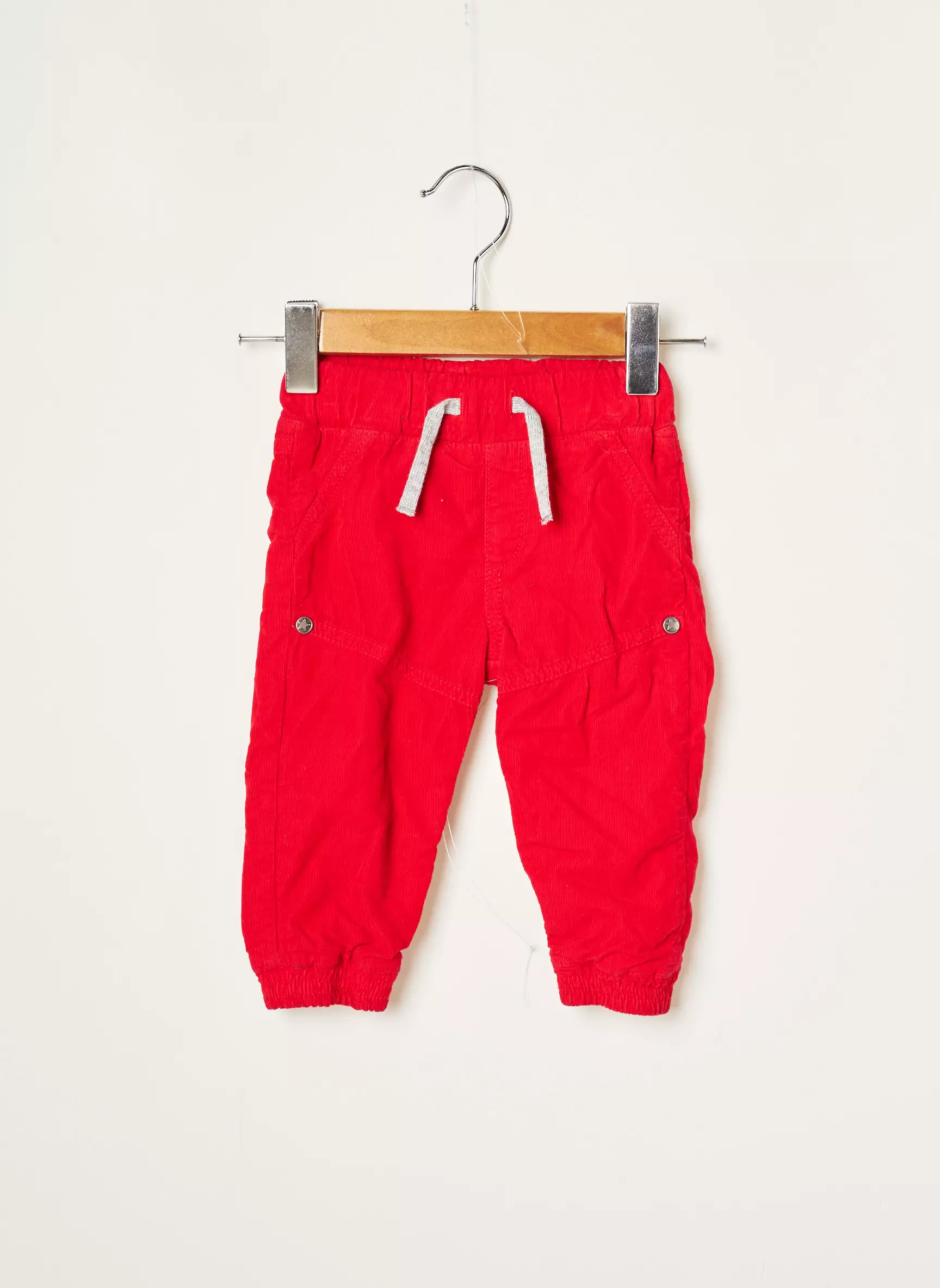 3 Pommes Pantalons Droits Garcon couleur rouge