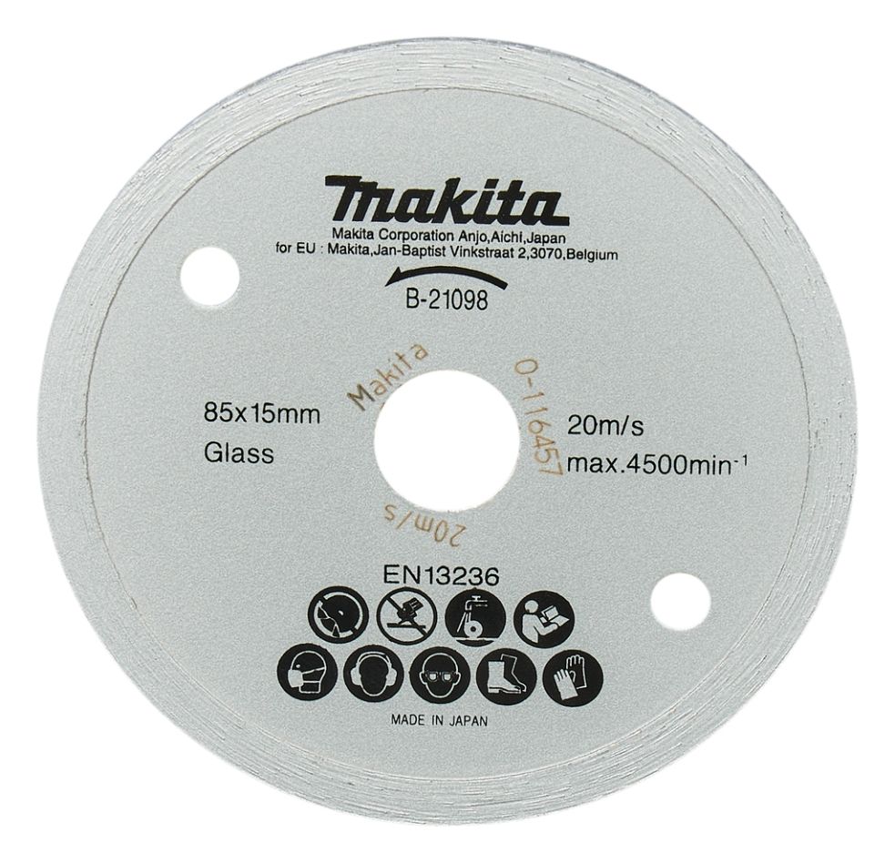 Makita Zubehör B-21098 Diamantscheibe 85x15x1,8 g/m²