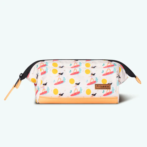 Yellow school pencil case Rue des Rosiers