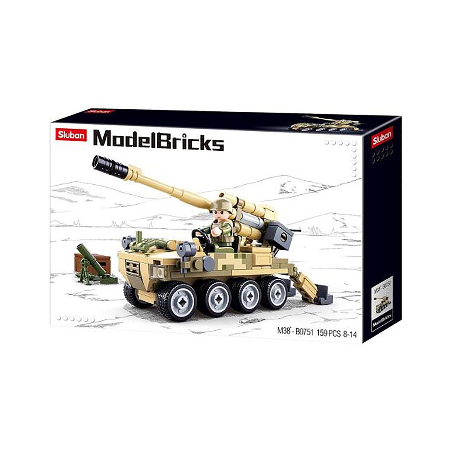 Fahrbares Sturmgeschütz - Bausteine Set M38-B0751