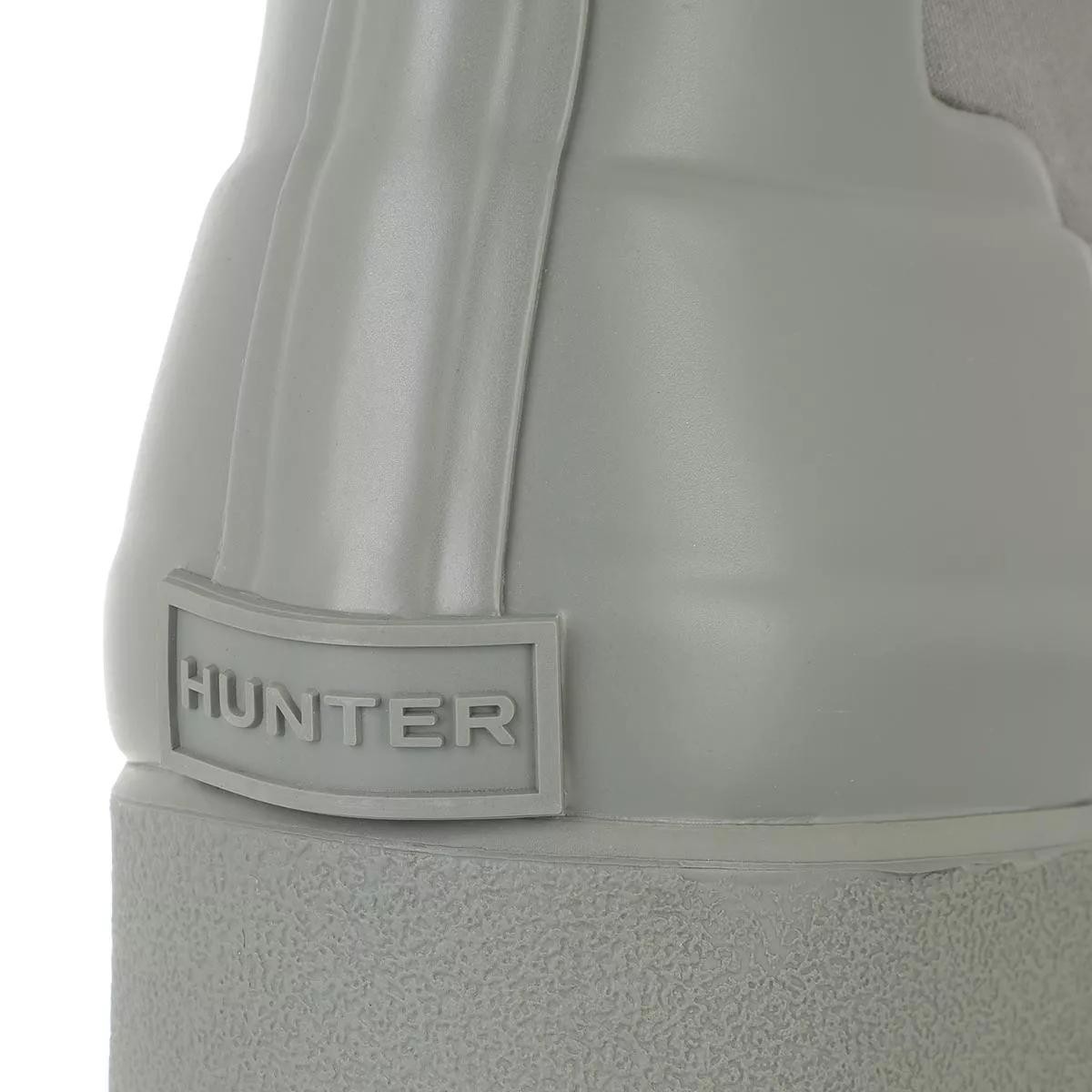 HUNTER Stiefeletten grau Regenstiefel