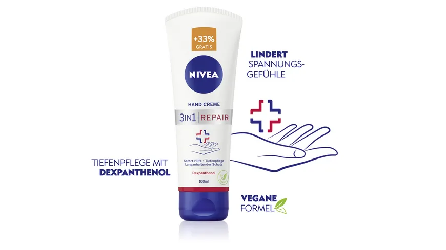 NIVEA Hand Creme 3in1 Repair 75 ml
