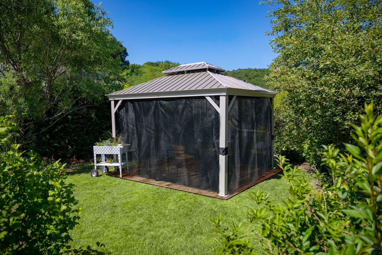50NRTH Sojag Aluminium Pavillon Messina 12x16 champagner