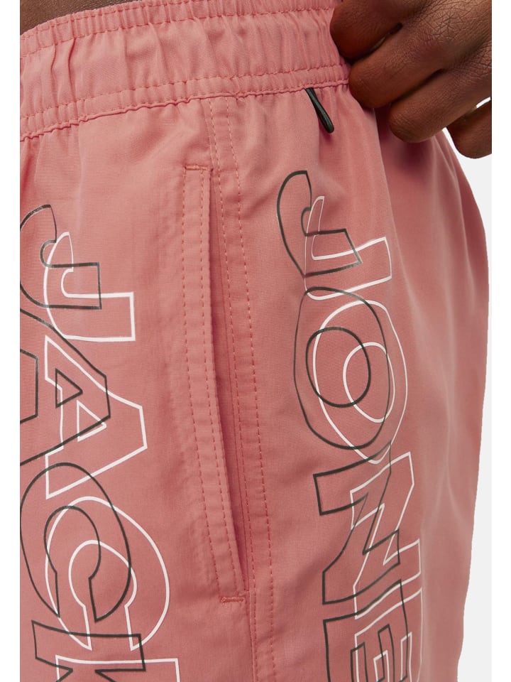 Jack & Jones Bade-Shorts 'Fiji' in rosa günstig kaufen