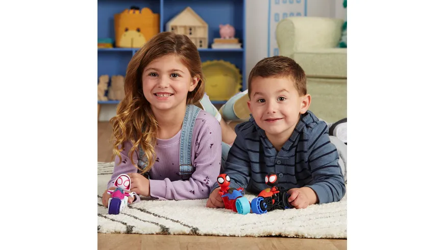 Hasbro - Marvel Spidey and His Amazing Friends Figuren mit Motorrädern, 1 Stück, sortiert