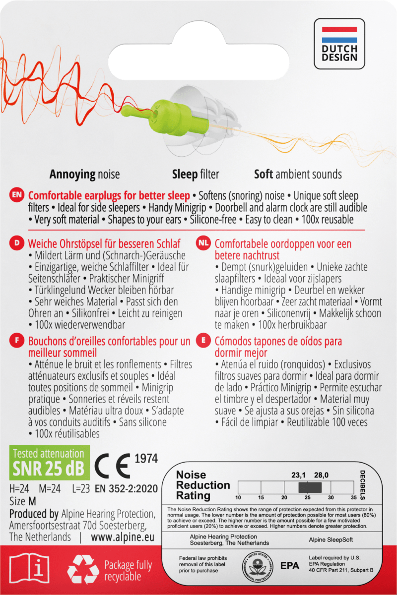 Ohrstöpsel Sleep Soft, 2 St
