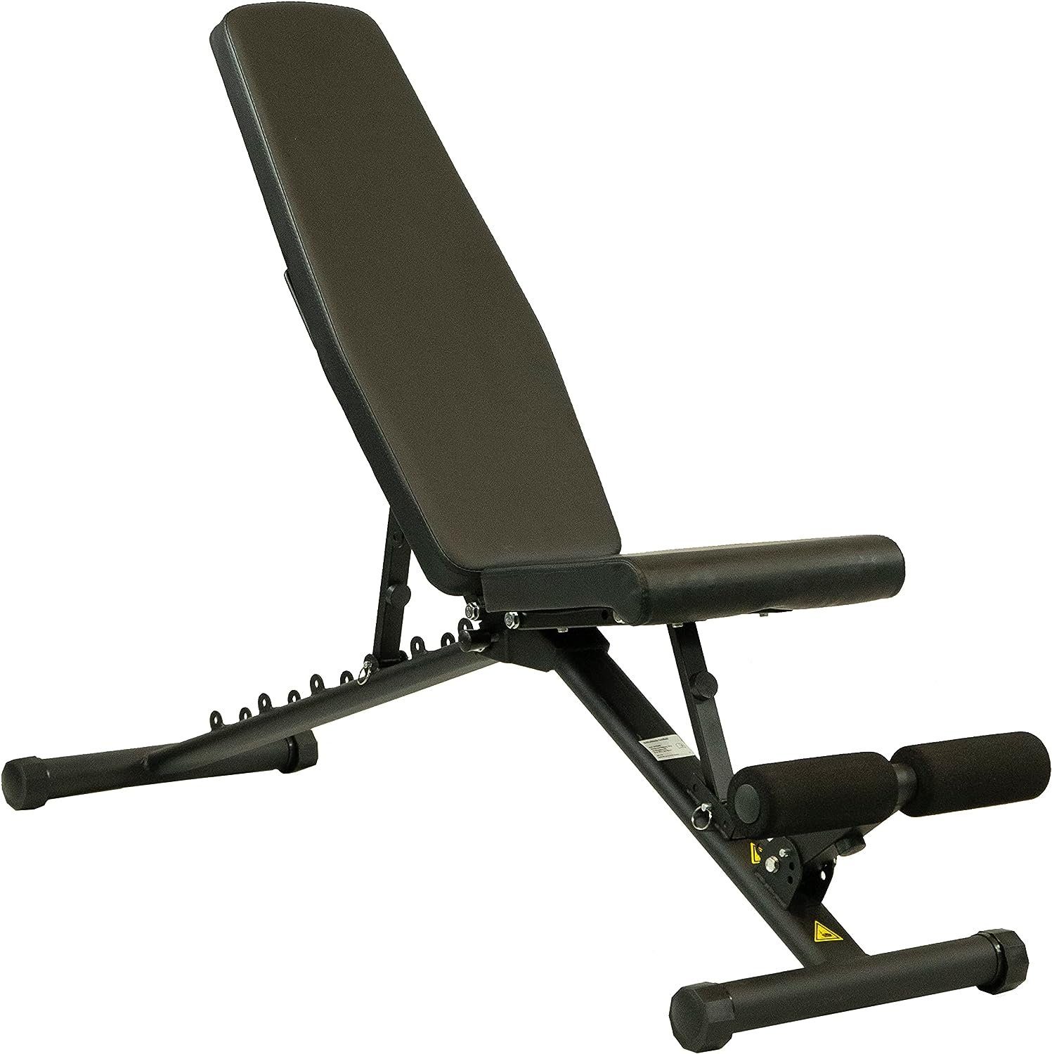 Fjoerdesports Hantelbank Verstellbare multifunktionale Hantelbank mit Polsterung, (Krafttrainignsbank mit Polsterung zusammenklappbar,Trainingsbank mit Polsterung, Krafttrainingsbank, Bankdrücken, Fitness, Workout, Krafttraining, Hanteltraining, Lieg