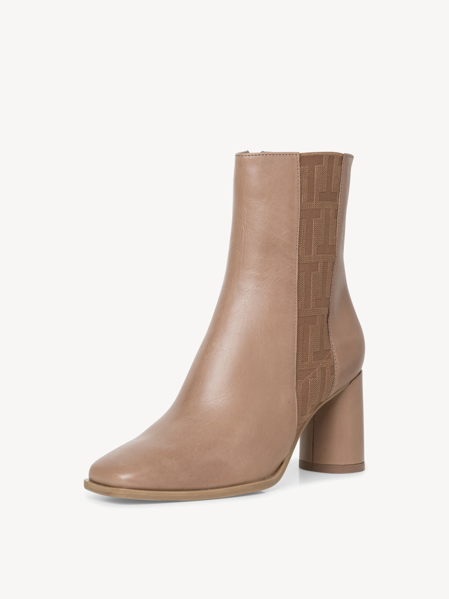 Bottine en cuir - marron