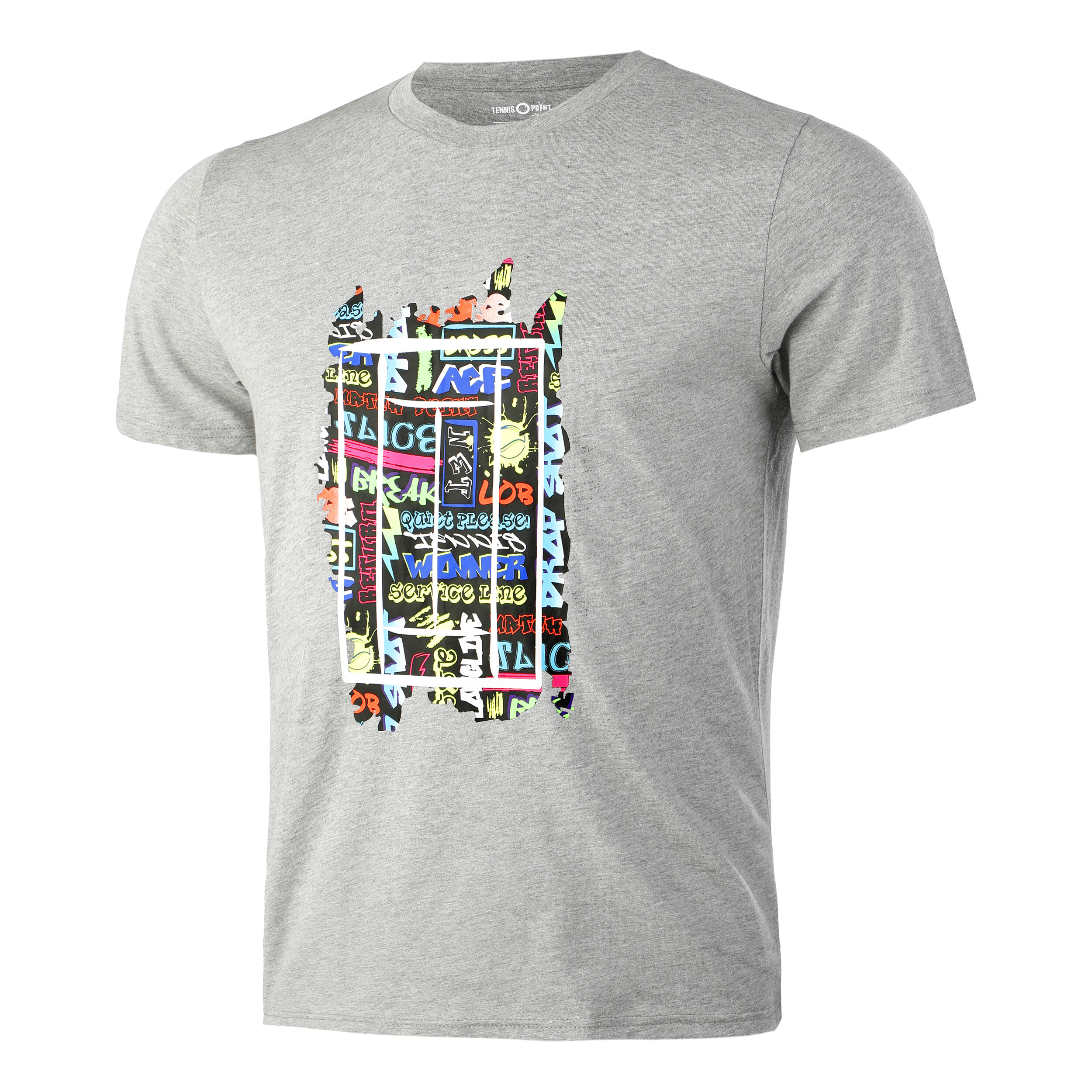 Graffity T-Shirt Herren - Grau, Mehrfarbig