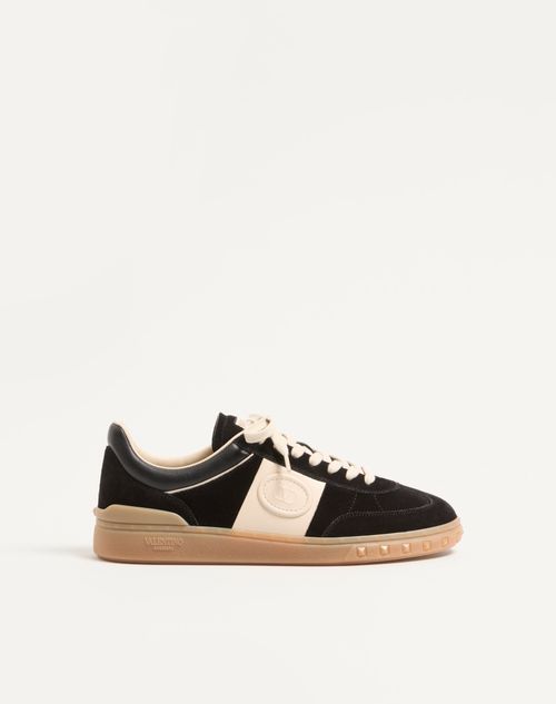 Baskets basses Upvillage en cuir fendu et cuir de veau nappa
