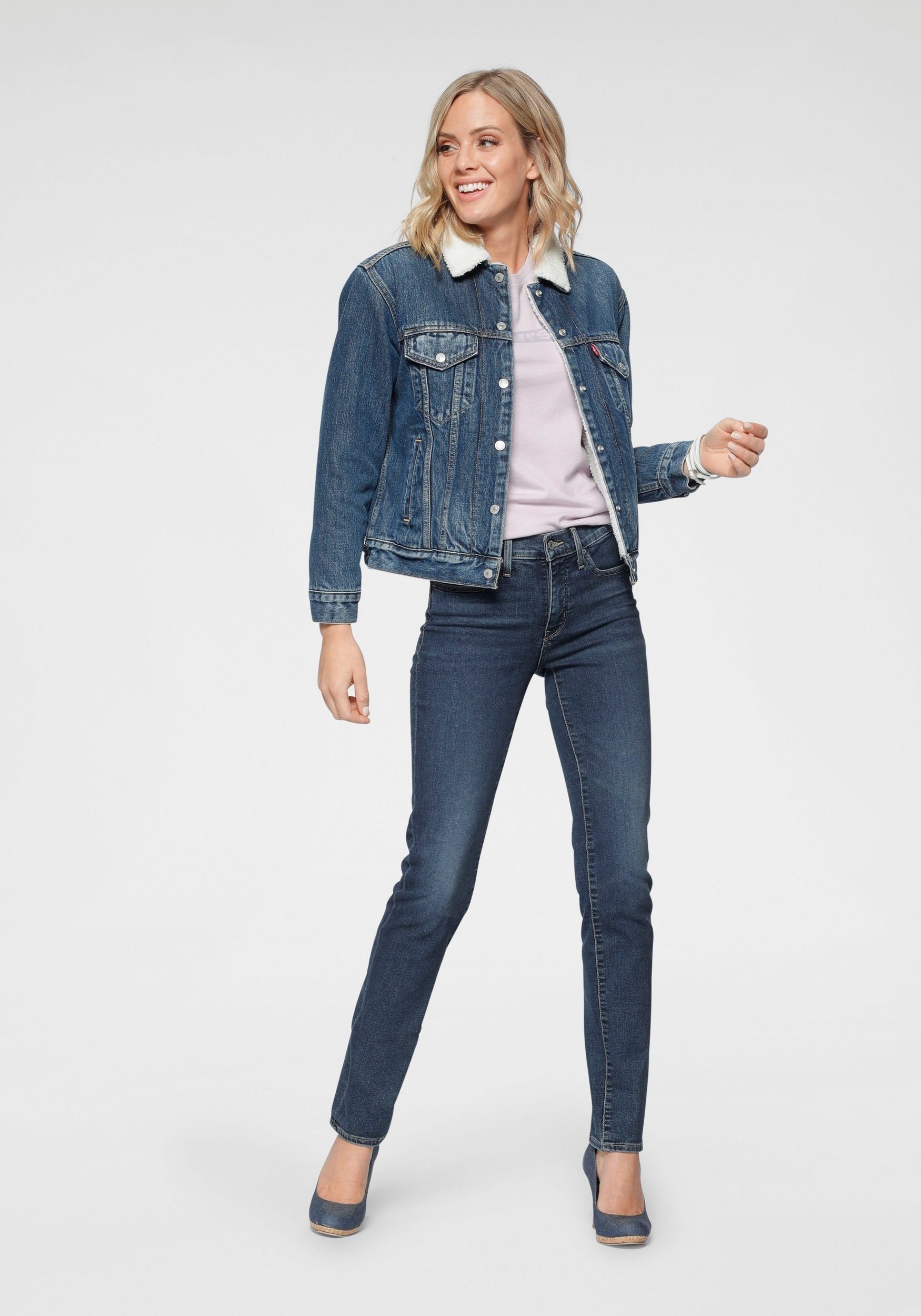 Tommy Jeans Skinny-fit-Jeans NORA MR SKNY mit Tommy Jeans Logo-Badge & Stickereien