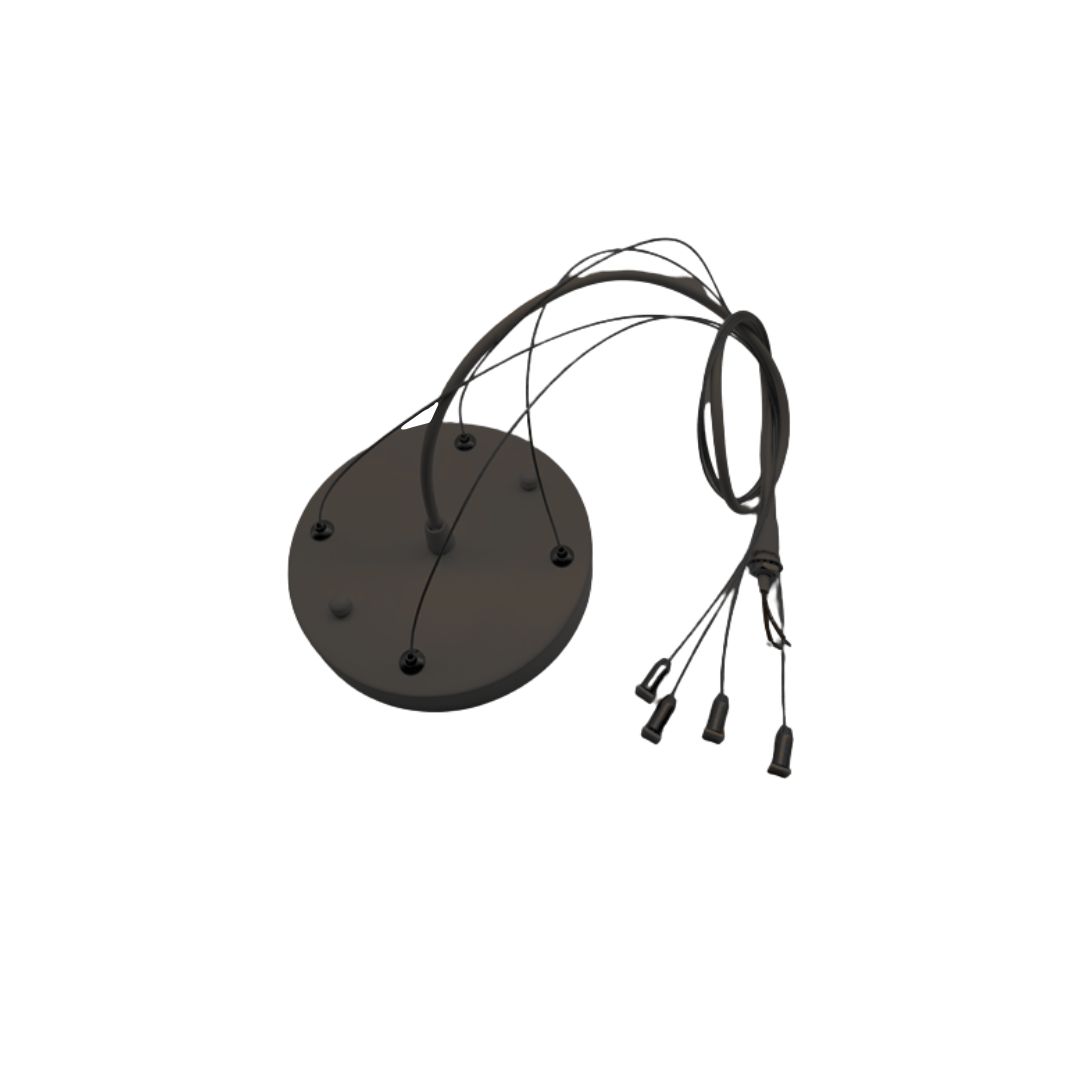 ENOVALITE Drahtseil-Halterung, für smartes RGB Panel Up&Down, schwarz