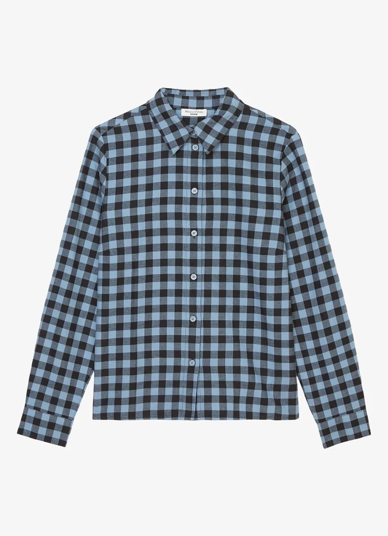 Marc O'Polo Denim  Blouse met ruitdessin