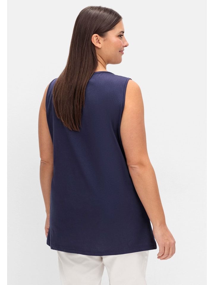 sheego Top in nachtblau günstig kaufen