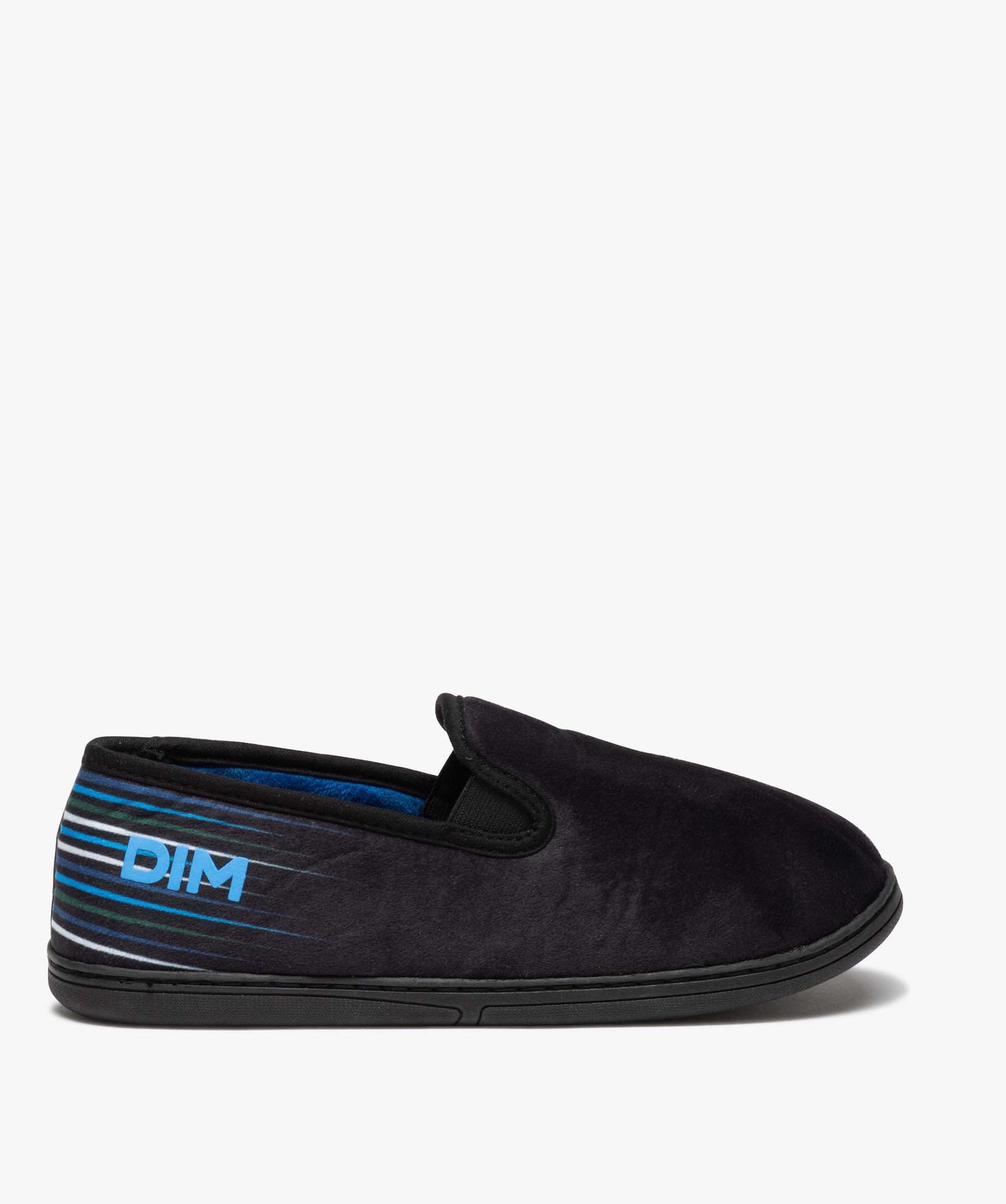 Chaussons homme tout confort en velours - DIM bleu | GEMO