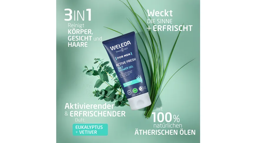 WELEDA FOR MEN Active Fresh Duschgel 200 ml