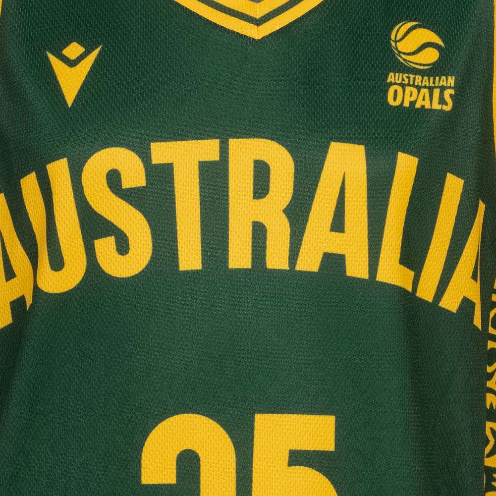 Australien Basketball macron Indigenous Kinder Trikot grün