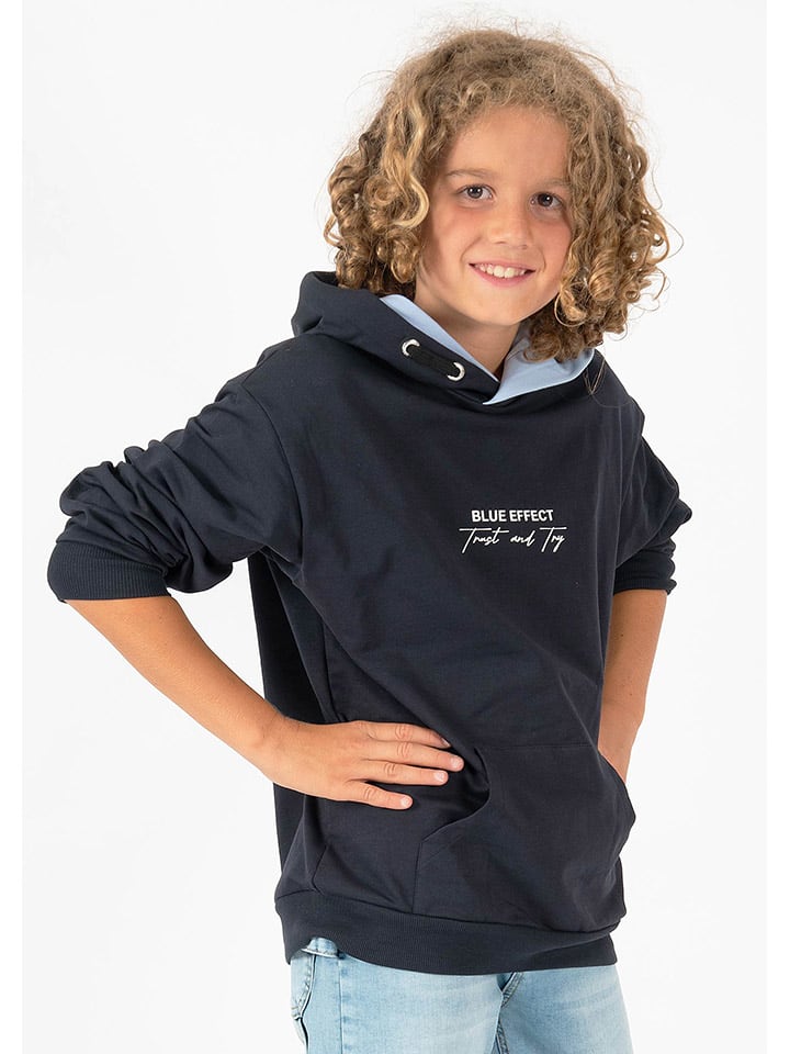 Blue Effect Hoodie in Dunkelblau günstig kaufen