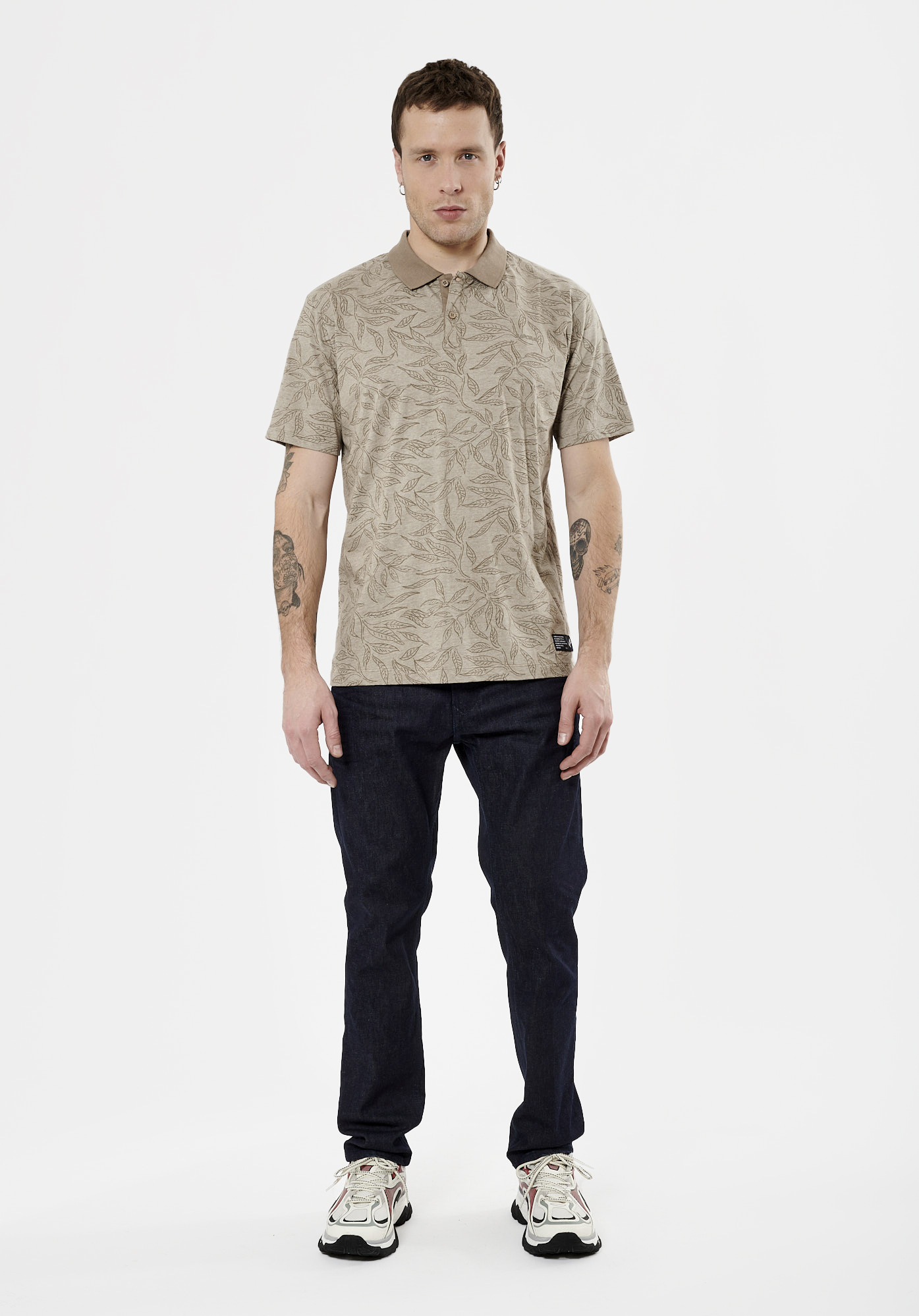 STERN  Polo beige Homme en 100% coton