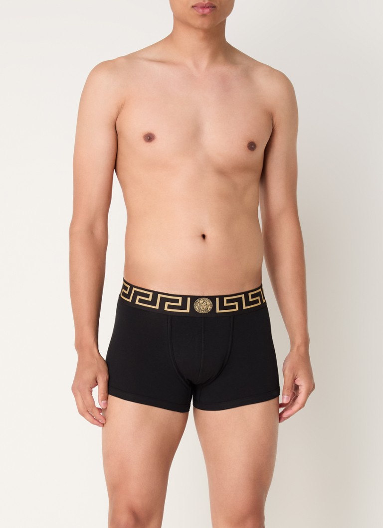 Versace Boxer Shorts with logo waistband