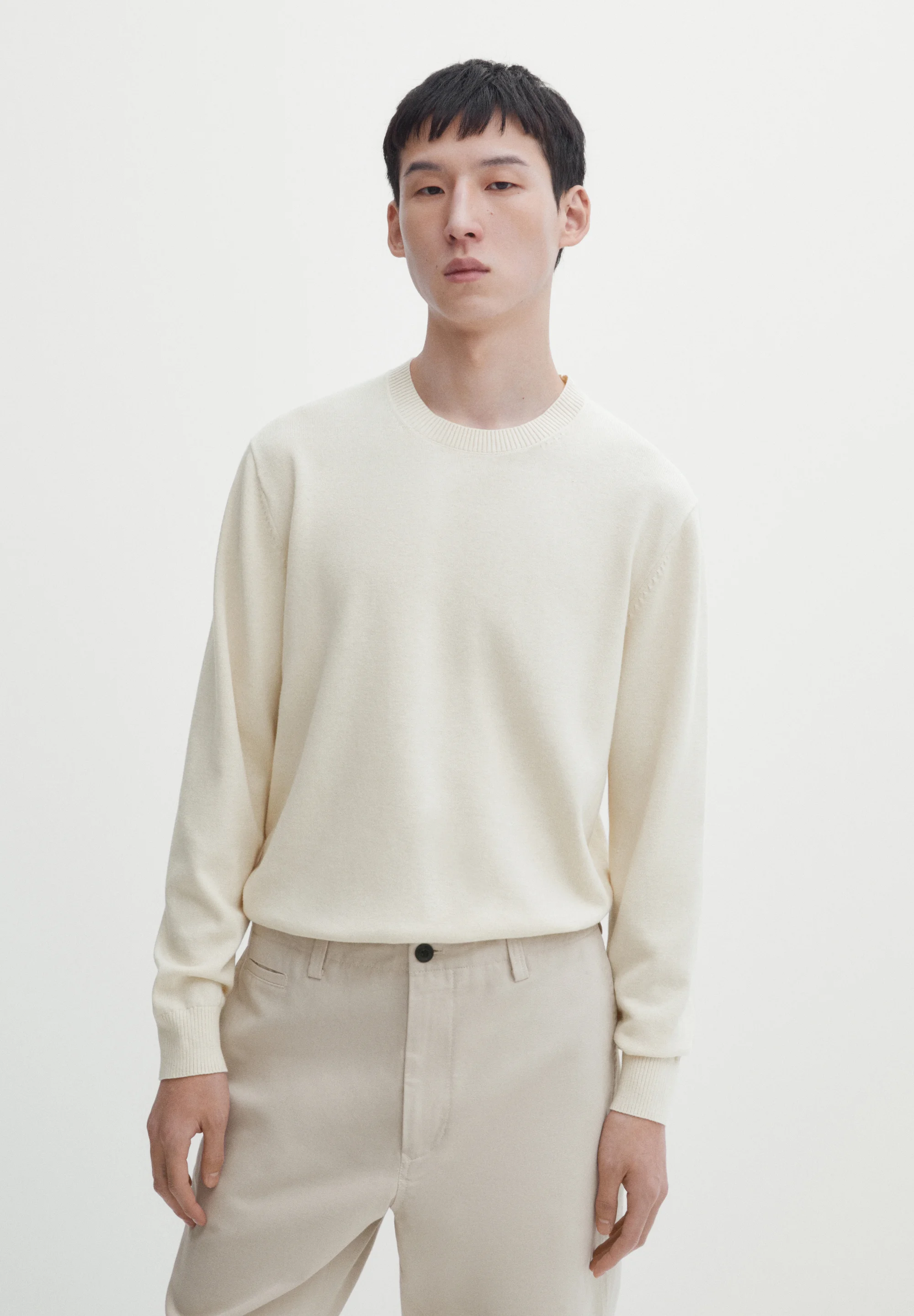 Massimo Dutti CON CUELLO REDONDO - Suéter