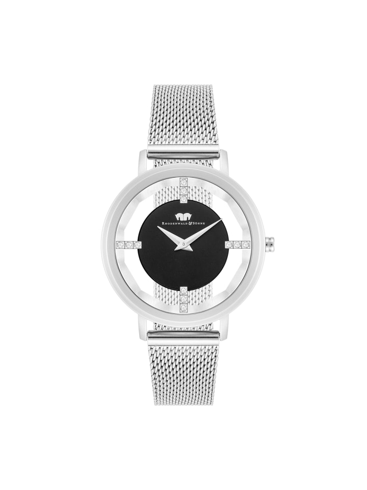 Rhodenwald & Söhne Damen Quarzuhr silber Edelstahl silber in silber günstig kaufen 20 cm