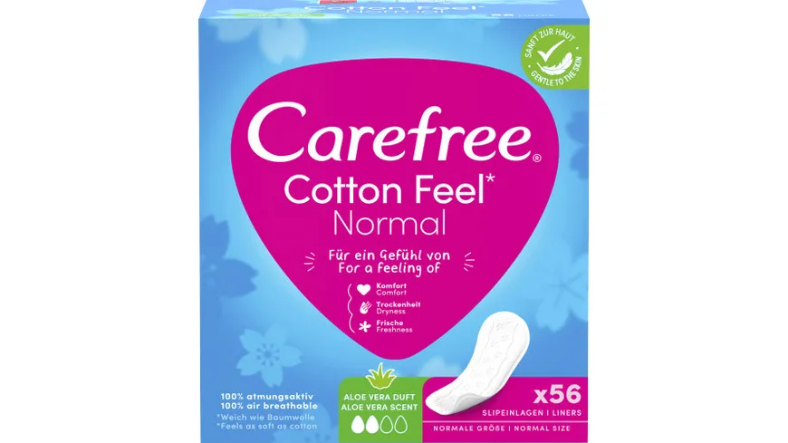 Carefree Slipeinlagen Cotton Feel Normal