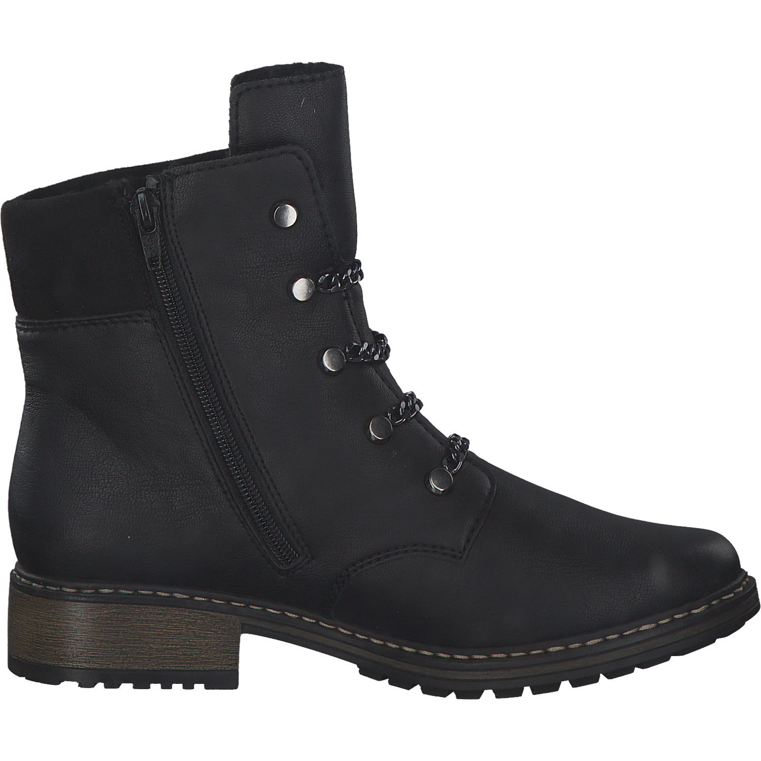 Rieker Z6872, Schnürstiefeletten, Damen, schwarz