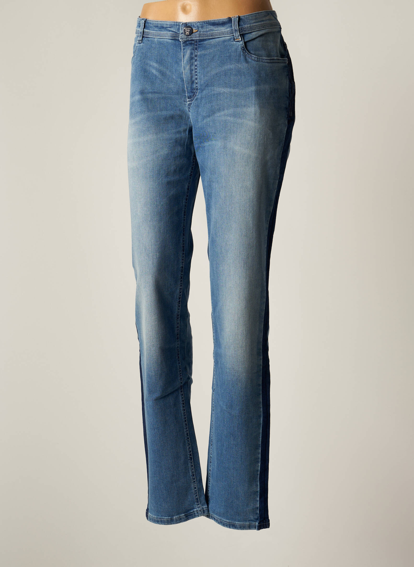 Stark Jeans Coupe Droite Femme couleur bleu