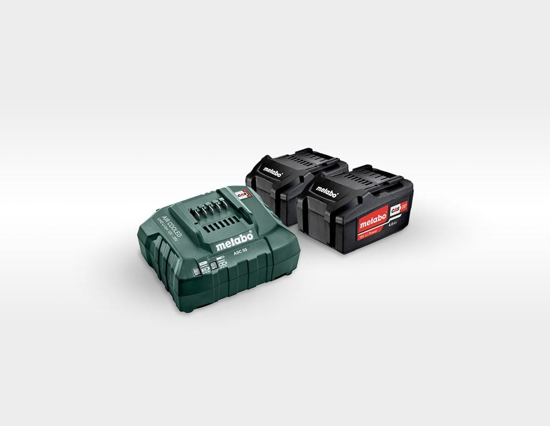 Metabo 18,0 V Kombipack IX 2x 4,0 Ah + Ladegerät