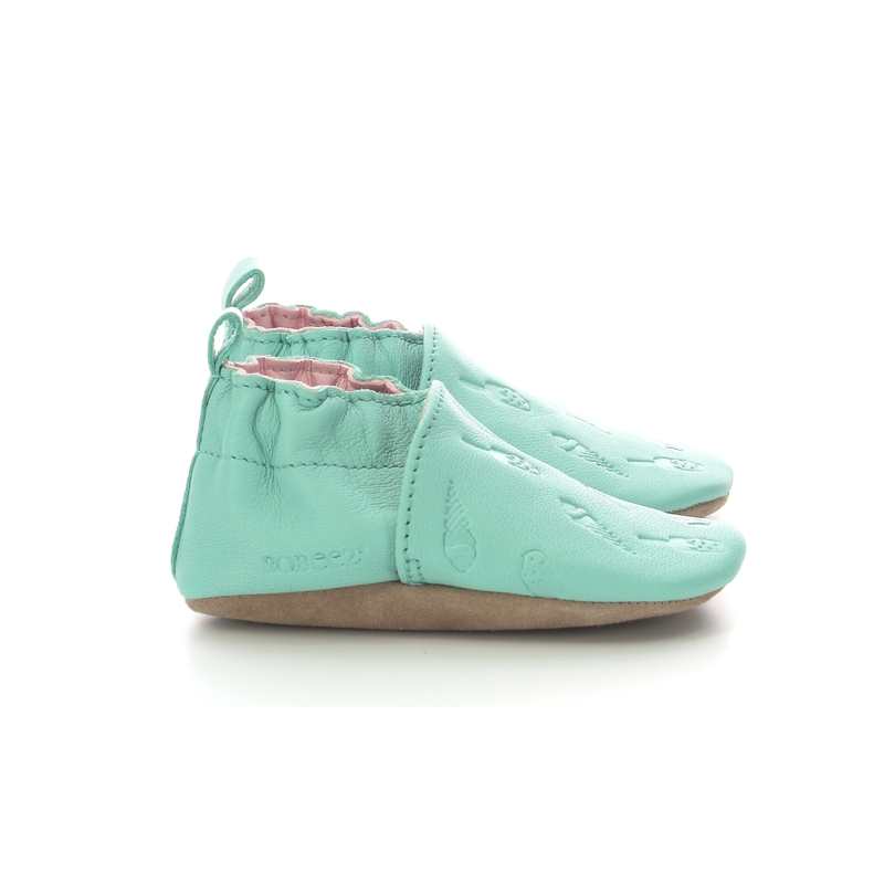 Chaussons cuir tannage vegetal Stick And Cone