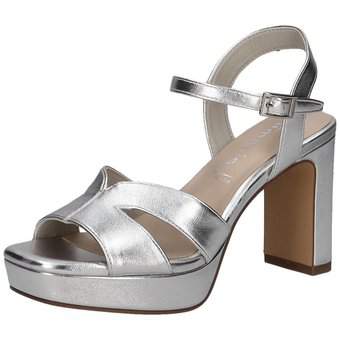 Tamaris Plateausandale in silber