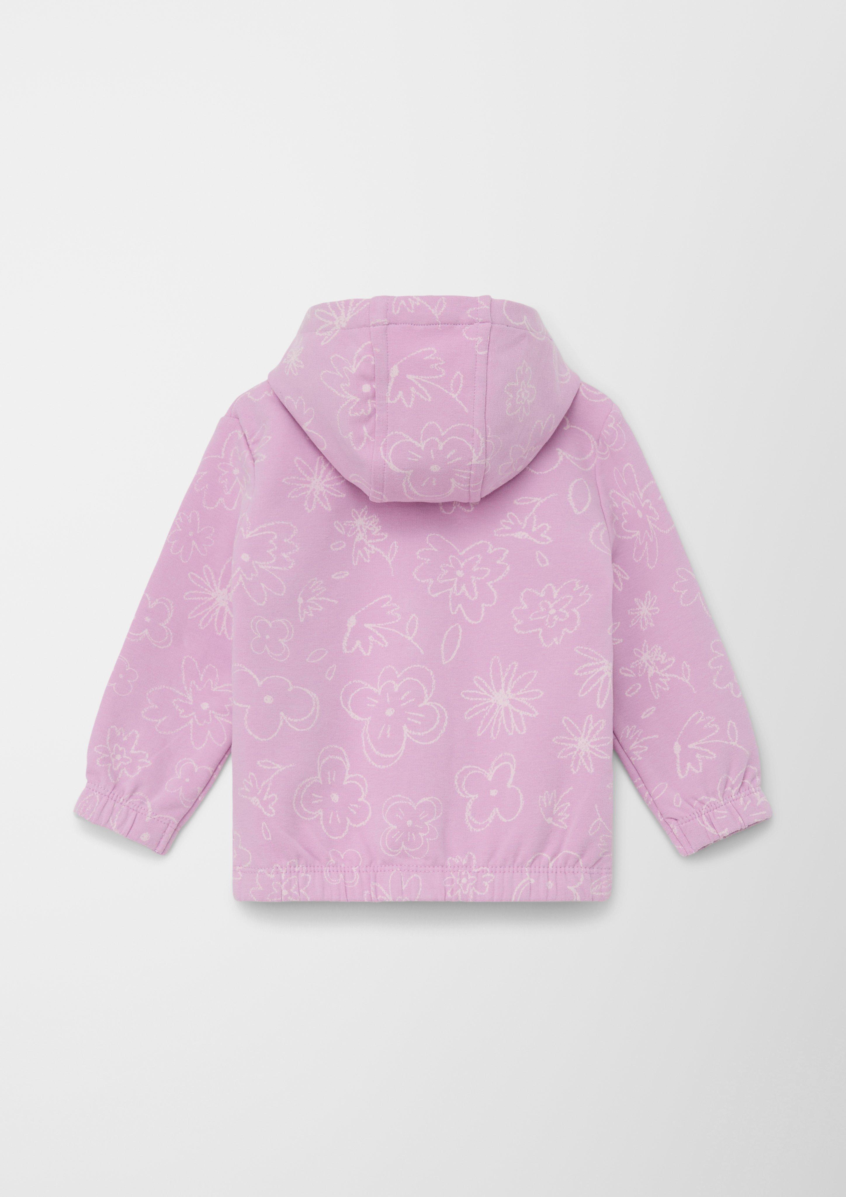 Sweatjacke mit Allover-Muster  2128791-44A6