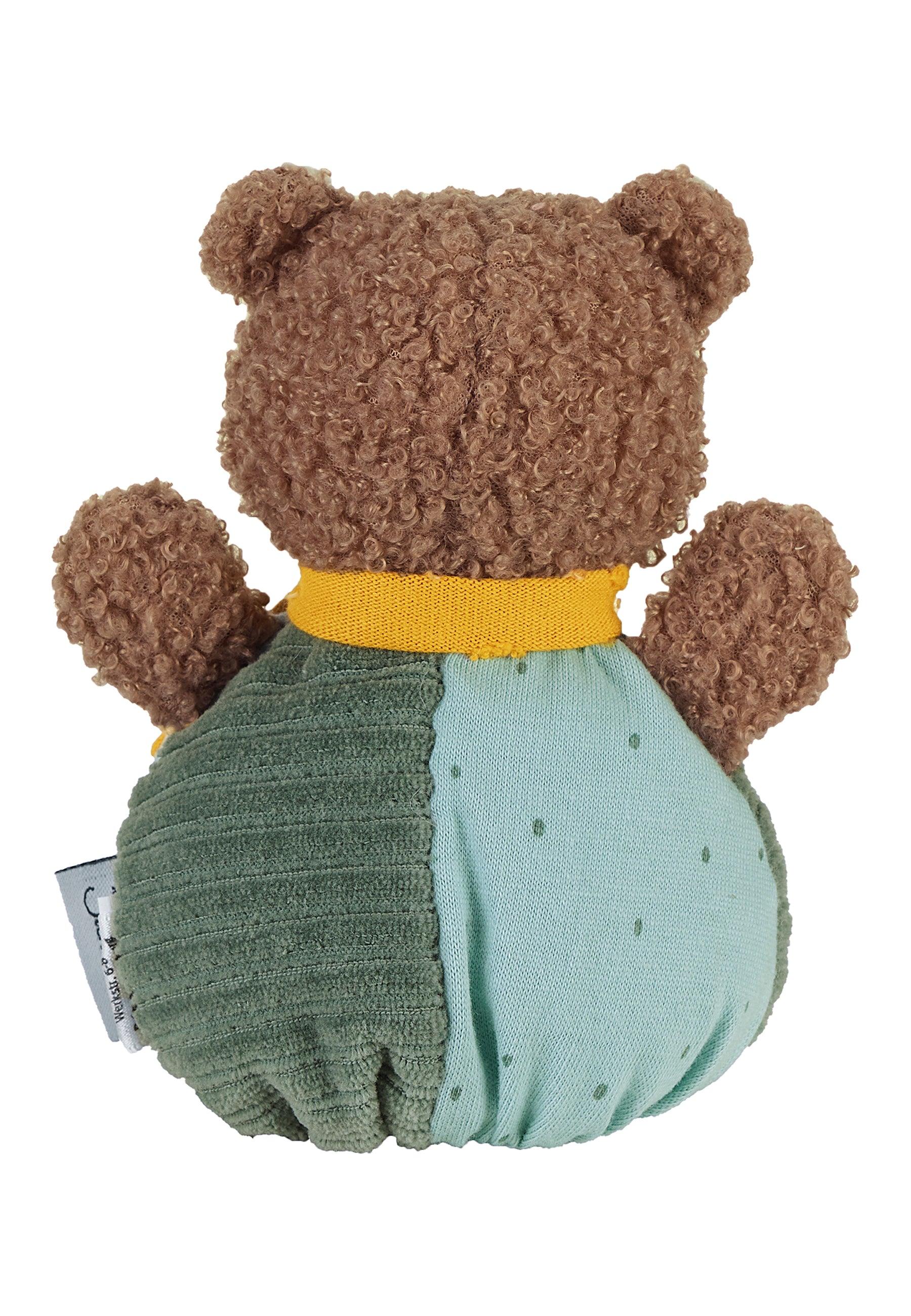 Knuddelsäckchen Bär Ben in Grün und Türkis, 13 cm