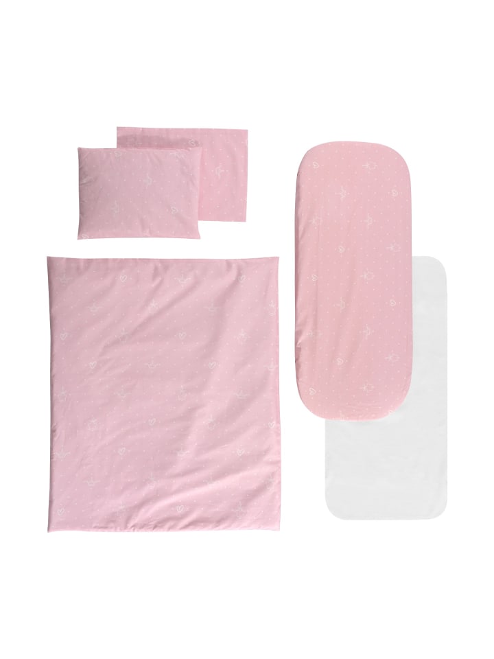 Lorelli Kinderwagen-Bettwäscheset 5tlg in rosa günstig kaufen onesize