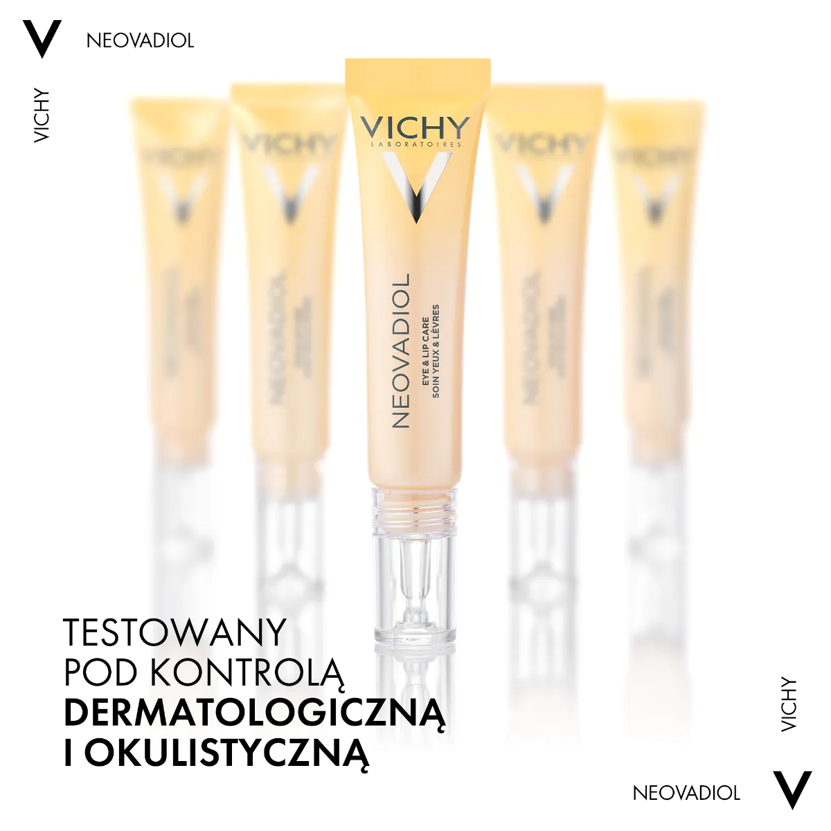 Vichy Neovadiol akių ir lūpų kremas prieš ir po menopauzės