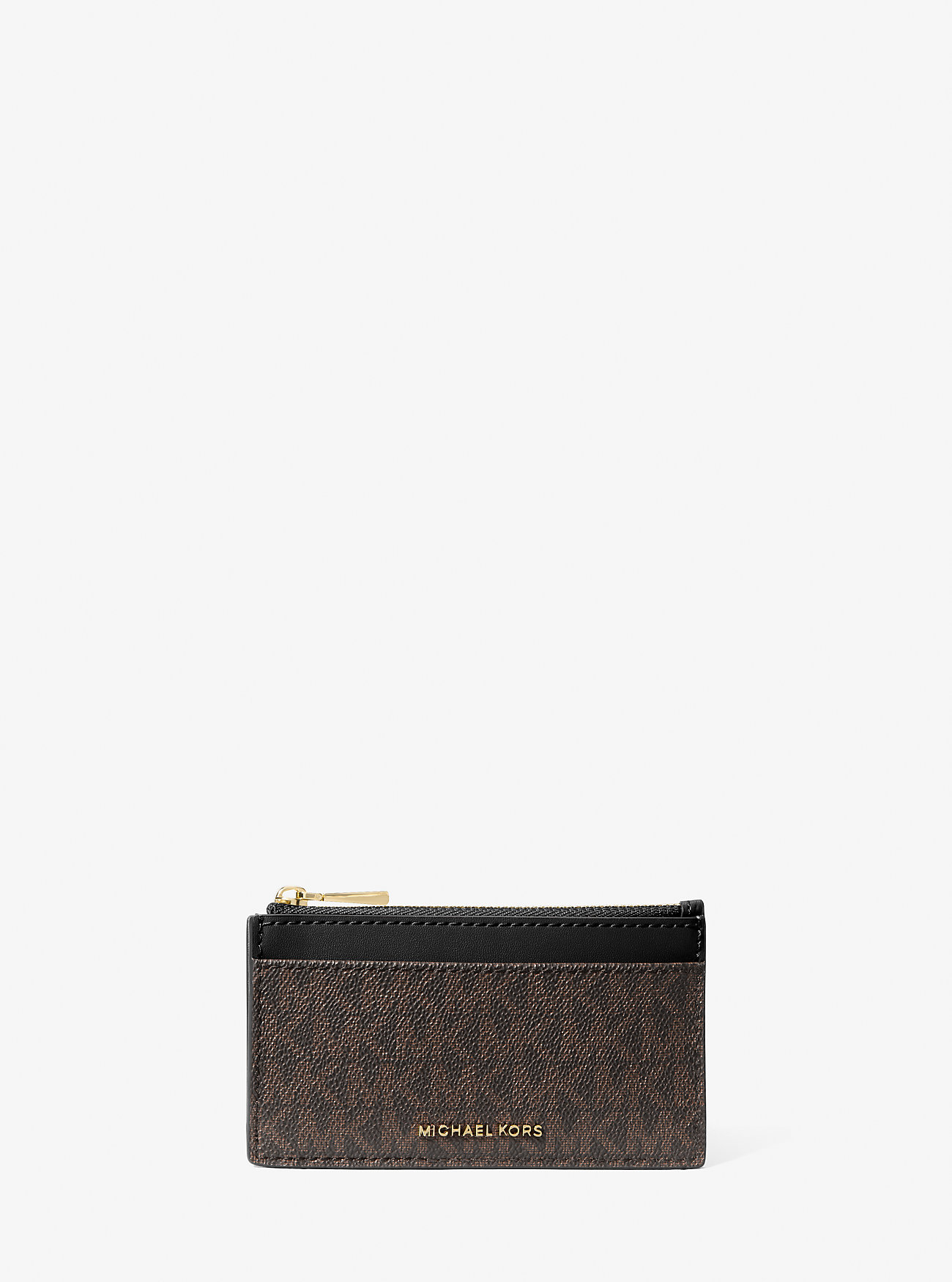 Jet Set Liten Signatur Logo Kortveske – BRUN/SVART