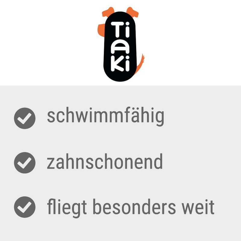TIAKI Schwimmendes Apportierspielzeug mit Tau