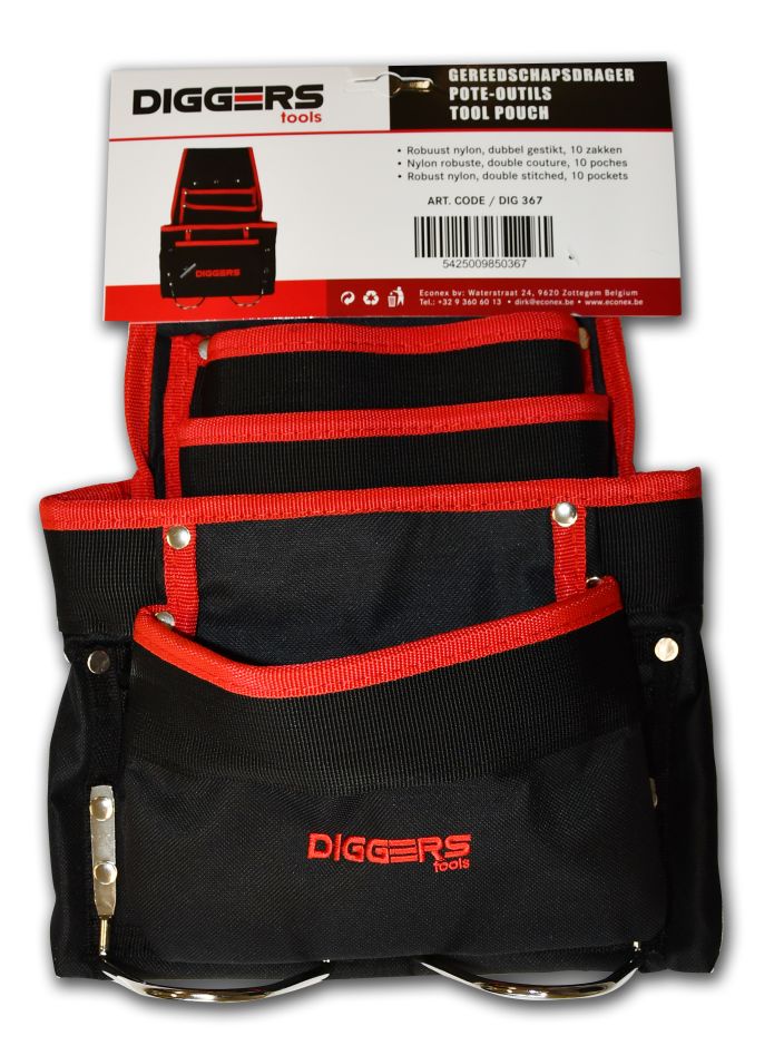 Porte-outils DIGGERS DIG367 à 10 compartiments