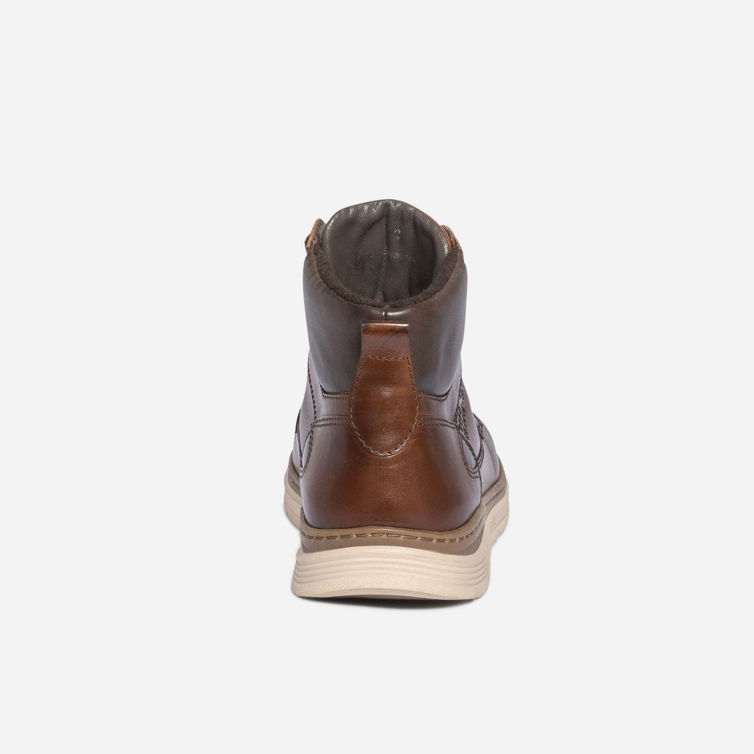Basket marron en cuir