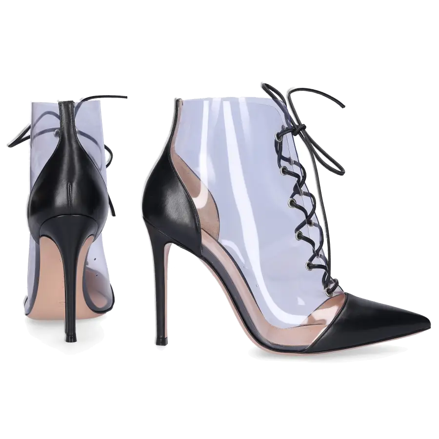 Gianvito Rossi - Stiefeletten ICON Kalbsleder PVC - schwarz