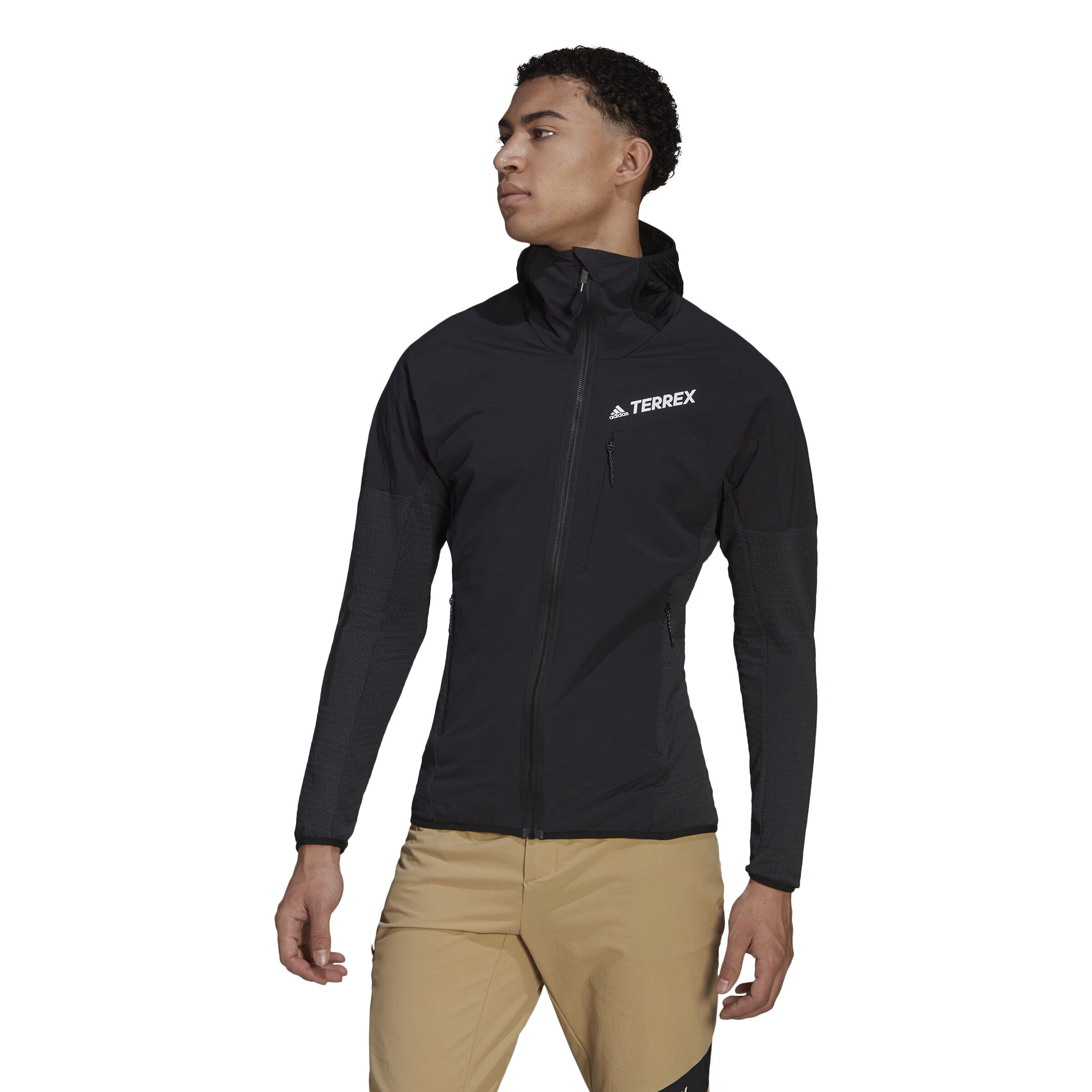 Fleece Hoody Herren - Schwarz