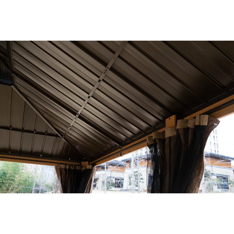 Dahlin 12 Ft. W x 10 Ft. D Aluminum Patio Gazebo