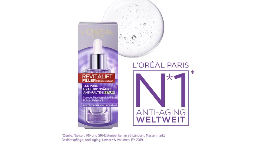 L'Oréal Paris Revitalift Filler Hyaluronsäure Serum 30 ml