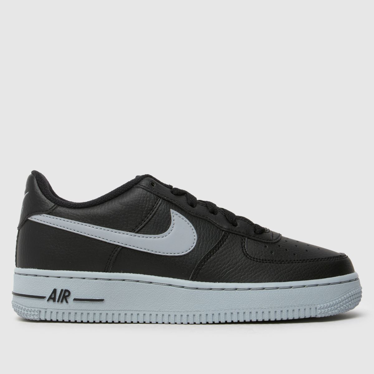 Nike svarta och grå Air Force 1 Pojkar Barnskor